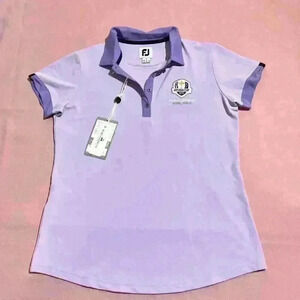 FootJoy Ryder Cup 2023 Rome Italy Womens Golf Polo Shirt Size Small